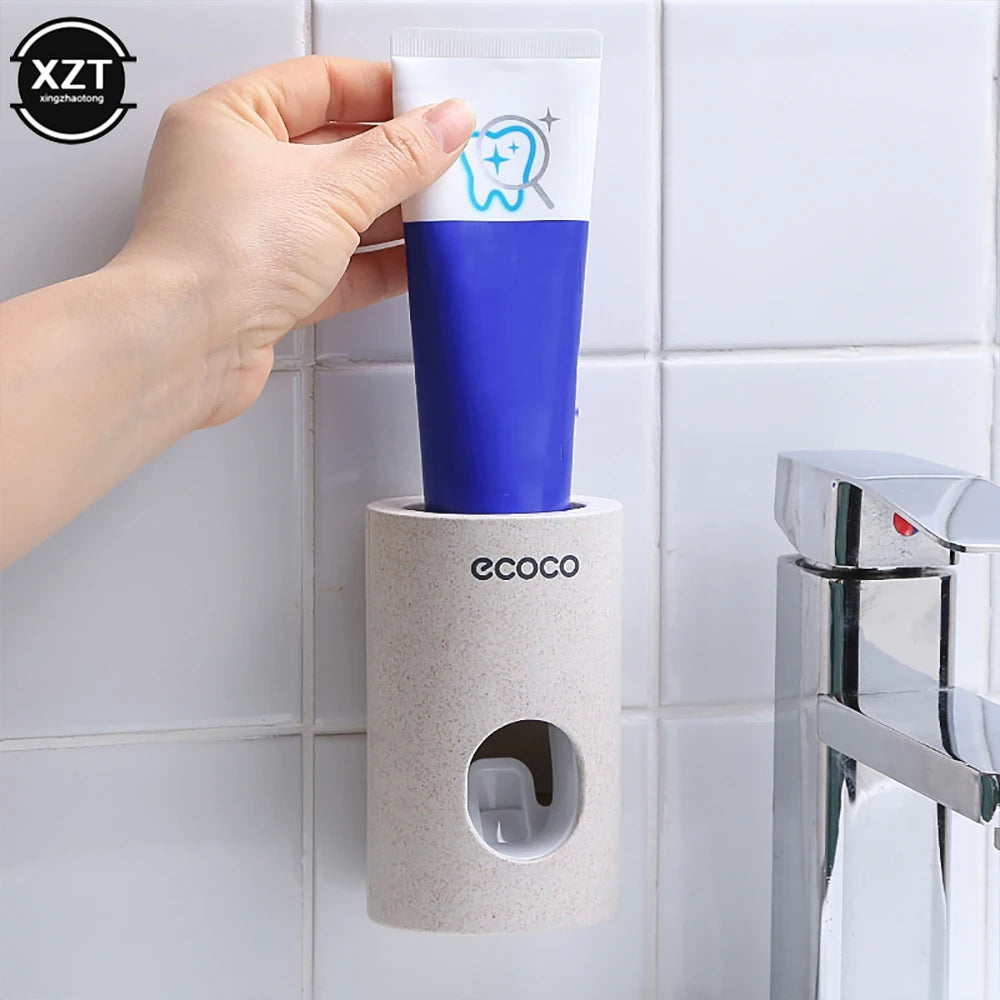 Automatic Toothpaste Dispenser Wall Mount Bathroom Waterproof