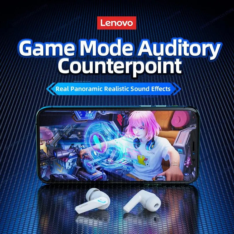 Lenovo GM2 PRO New Bluetooth 5.3 Headset Sports Running True Wireless In Ear Gaming Low Latency Dual Mode Music Headphones