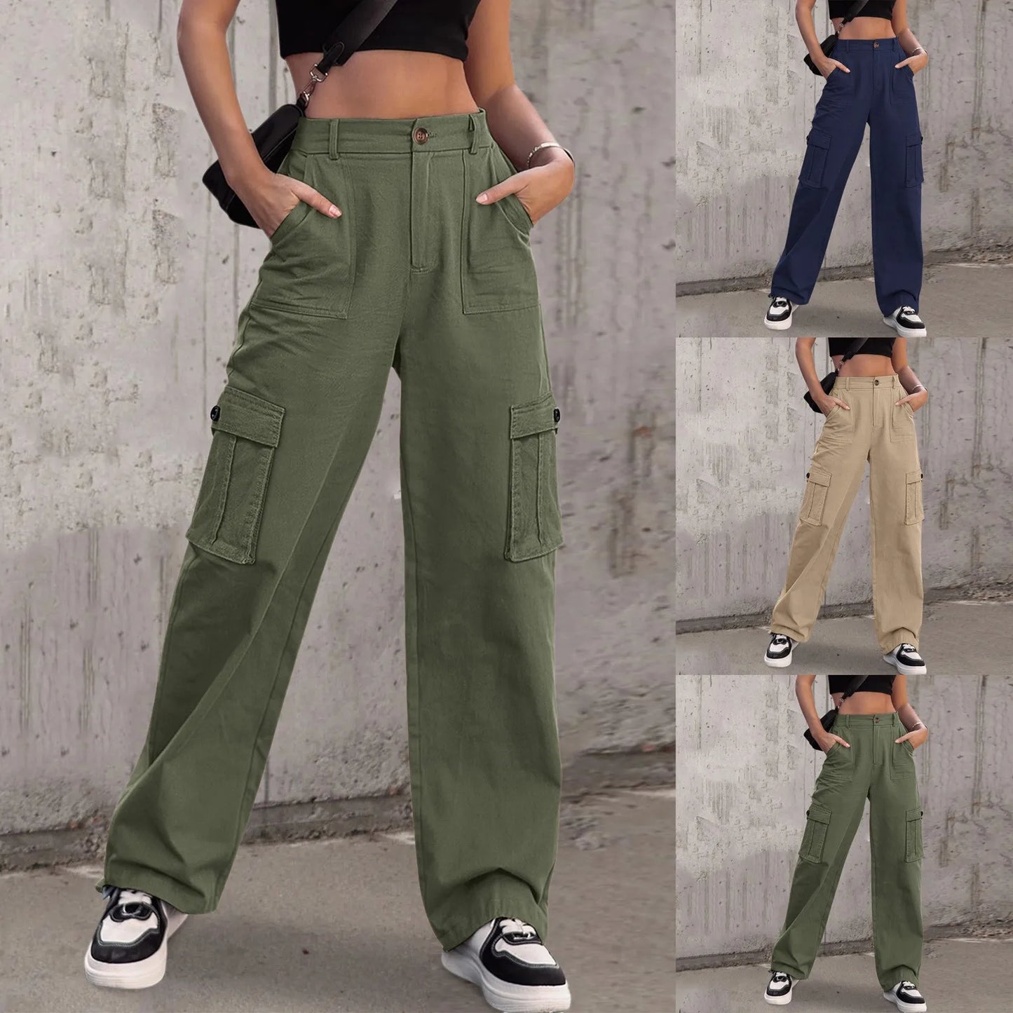 Women Vintage Cargo Pants