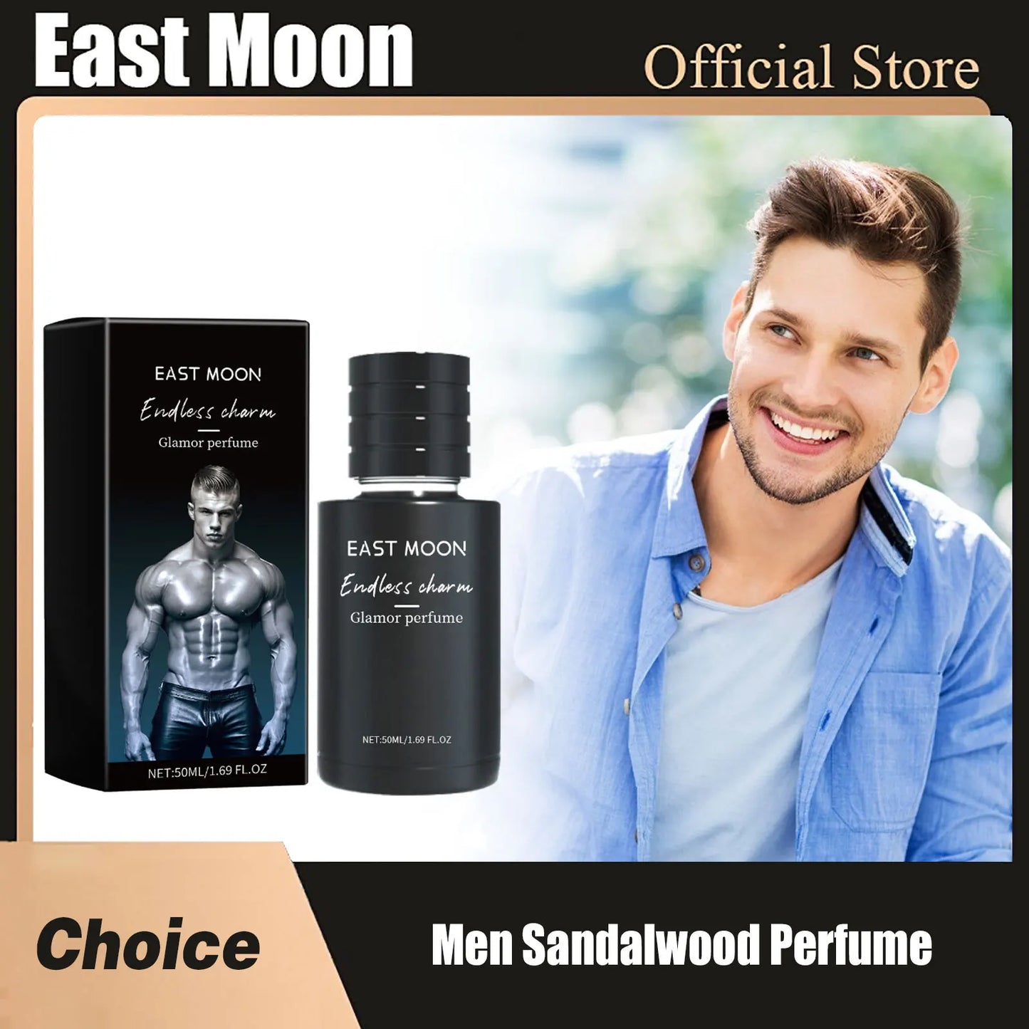 Men Sandalwood Perfume Long Lasting Fragrance