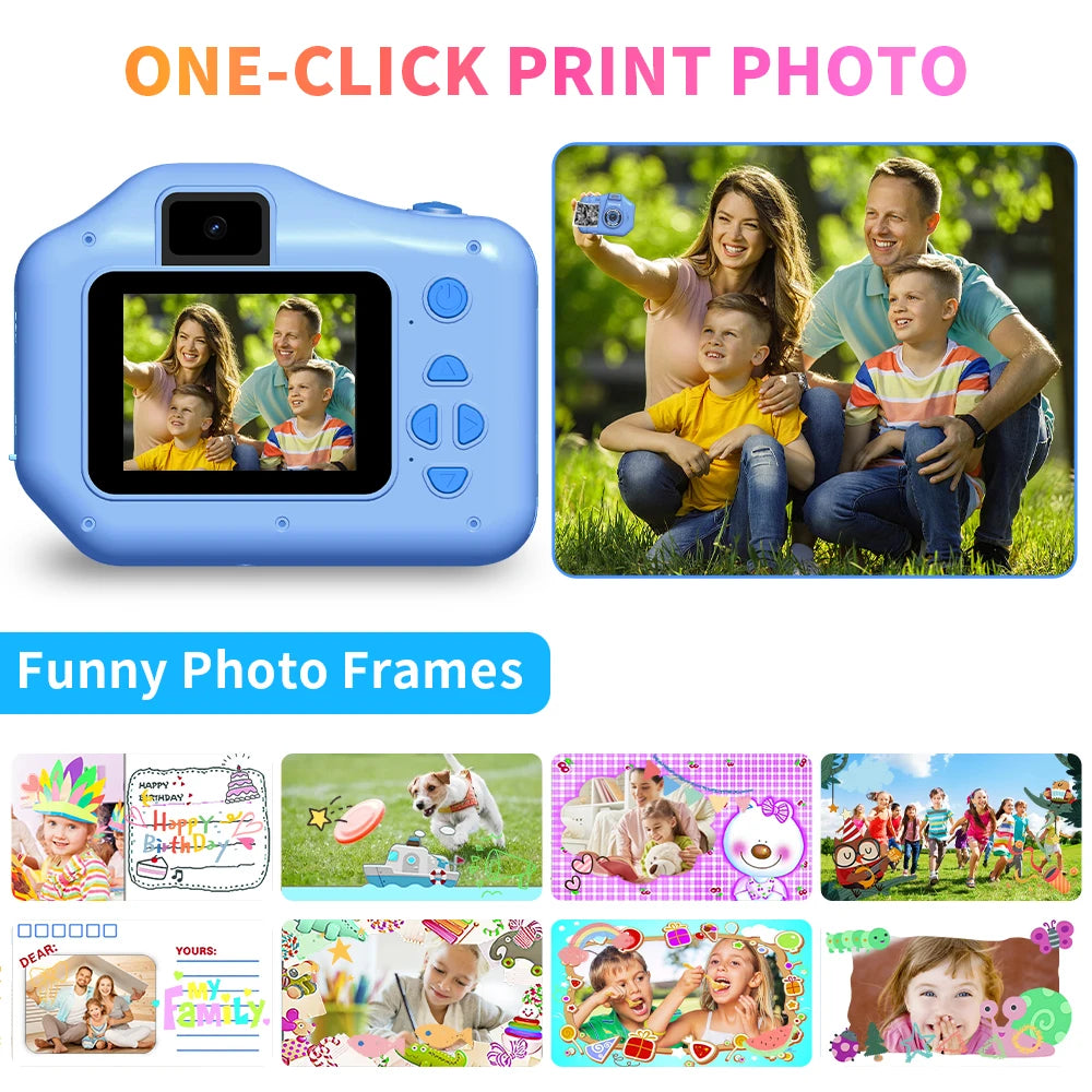 Instant Print Camera 10x Digital Zoom for kids