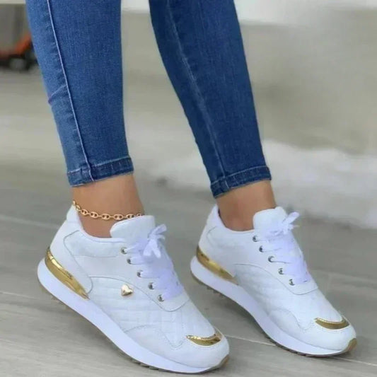 Women's Mesh Sneakers Patchwork Lace Up Flat Shoes for Women Lightweight shoes