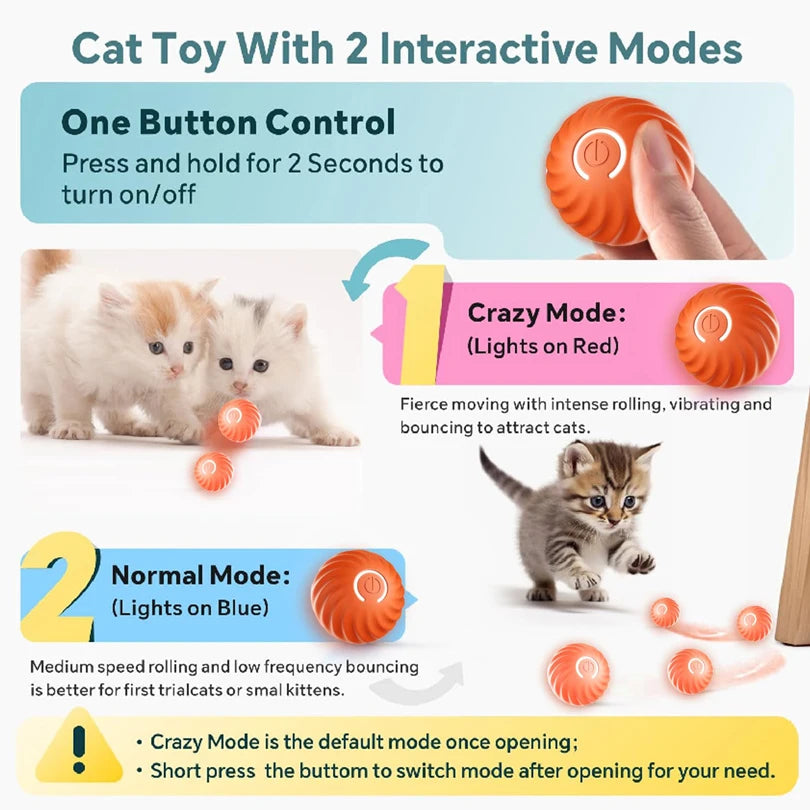 Smart Dog Toy Ball Interactive Pet Toy Moving Ball & Shell USB Automatic Bouncing for Puppy