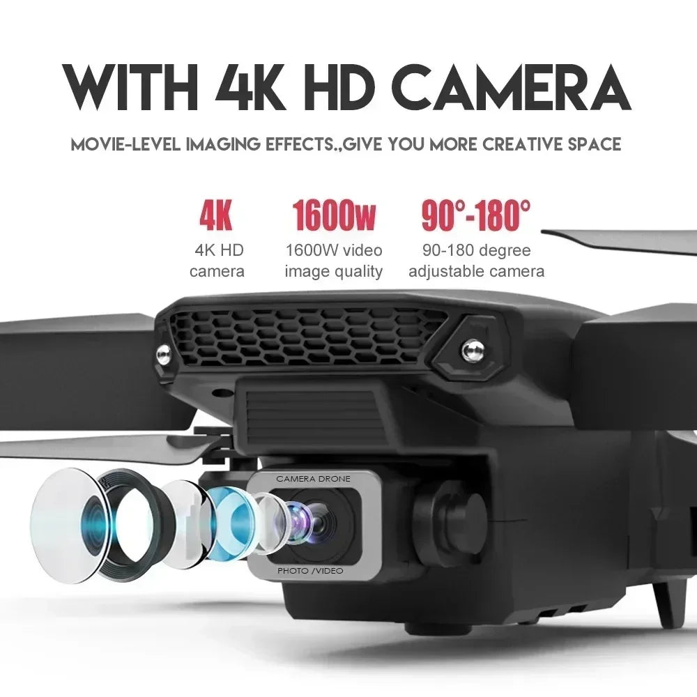 RC Drone 4K Professinal Wide Angle Dual HD Camera Foldable RC Helicopter WIFI FPV Height Hold Apron Sell RC 3000m