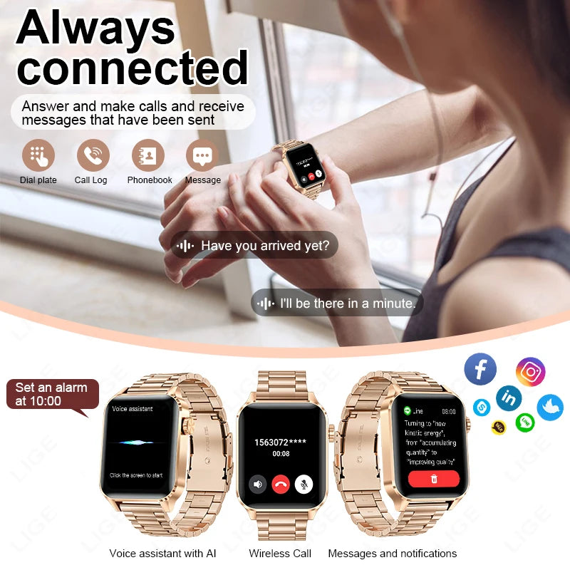 New Bluetooth Call Smart Watches Women