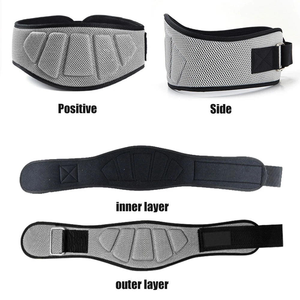 Sports Fitness Weight Lifting Waist Belts Gym Workout Lumbar Back Support