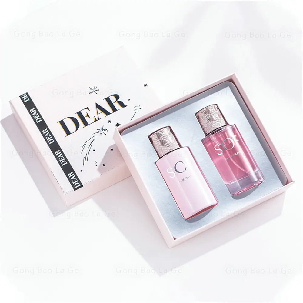 Men Perfume Gift Box Two Piece Set Lasting Floral Scent