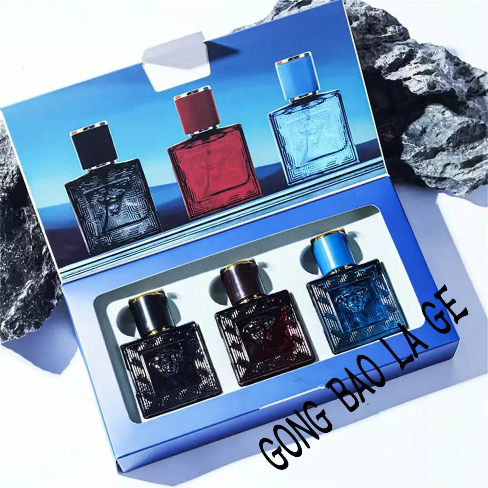 Brand 90ml Men Perfume Gift Box 3pcs Set