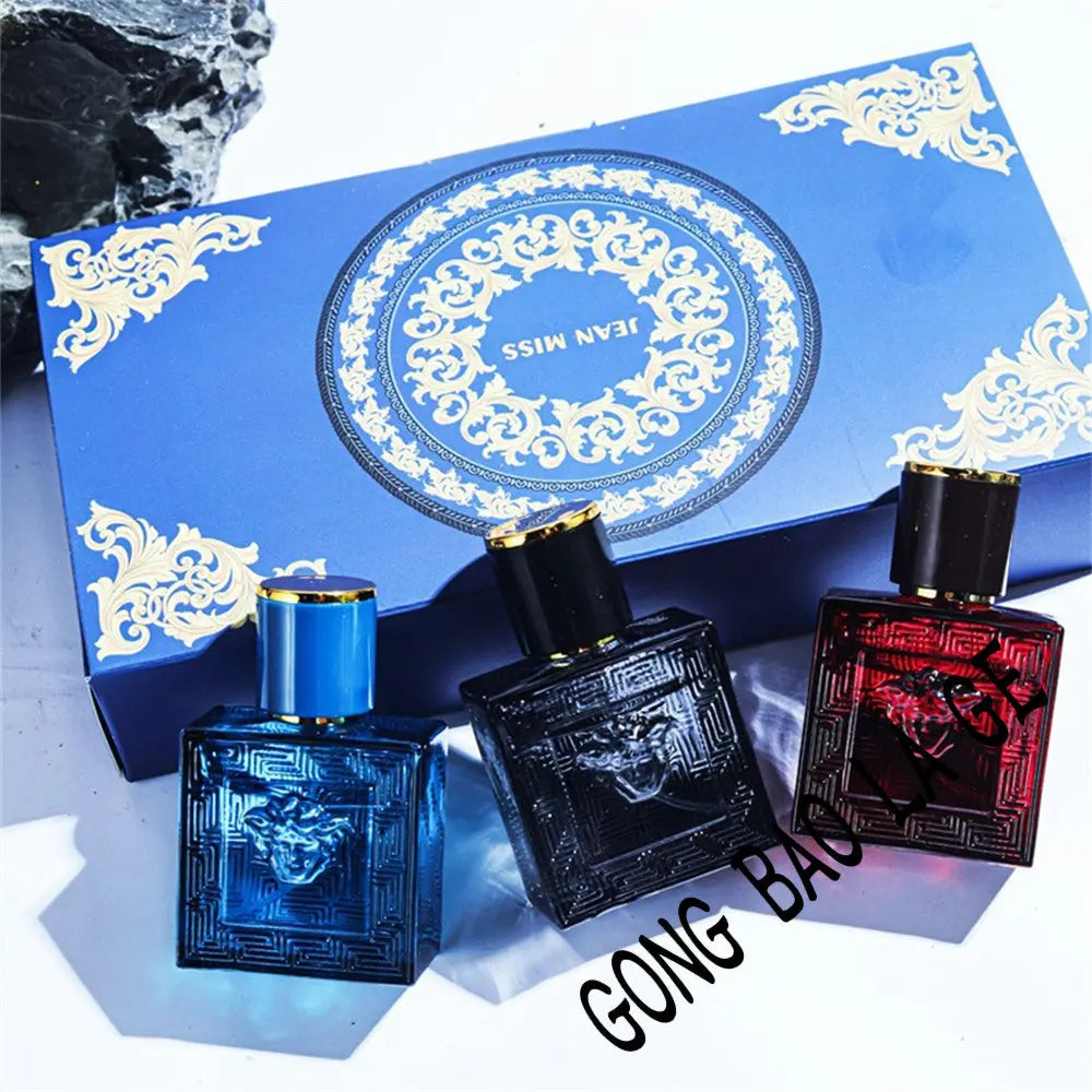 Brand 90ml Men Perfume Gift Box 3pcs Set