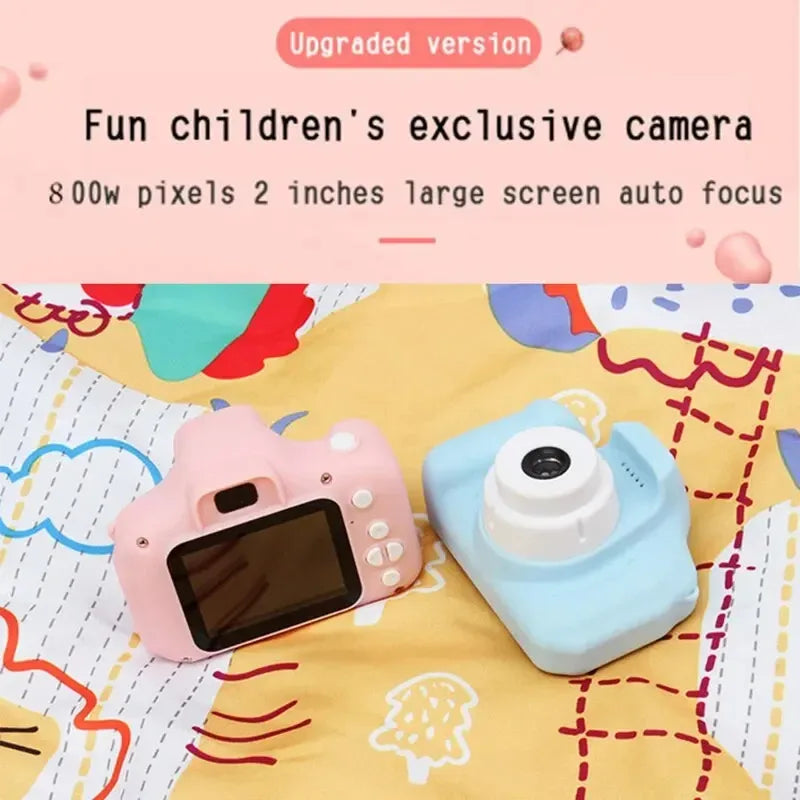 X2 Kids Mini Camera 1080P 2 Inch HD Screen Cameras Digital Vintage Cartoon Cute Children Gifts Photography Outdoor Toys 16/32GB