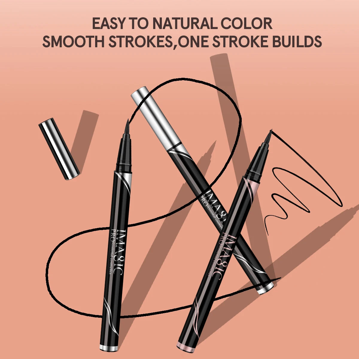 Waterproof Eyeliner Shine Eyeliner Matte Make Your Beauty Black Long Lasting Eyeliner Pen Makeup Cosmetic Tool