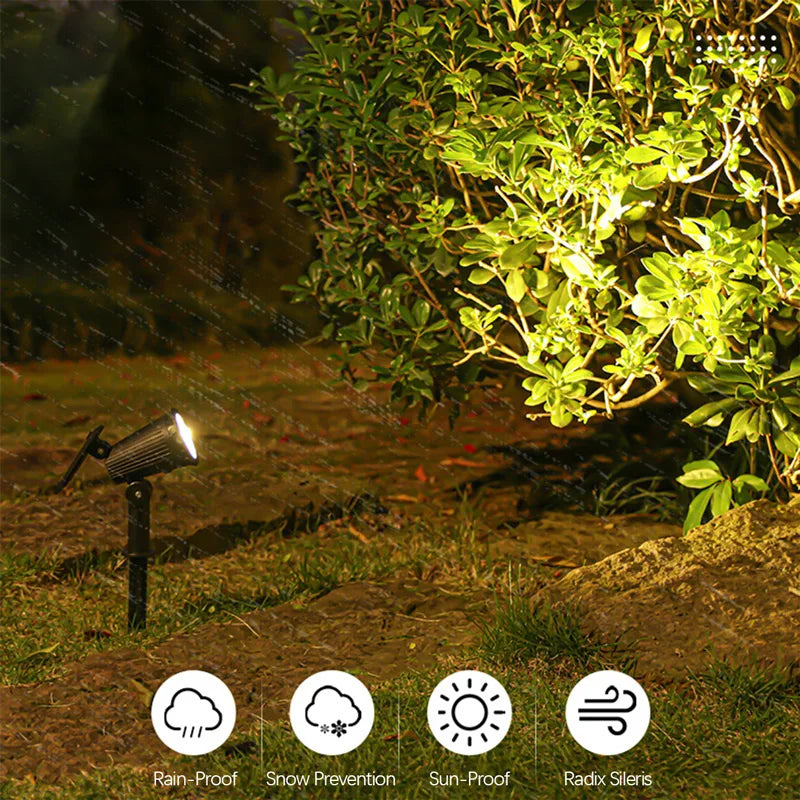 9 LED Solar Spotlights,Outdoor IP65 Waterproof,Spot Lights,Brightness Adjustable for Garden Backyard Driveway Patio Law Decor