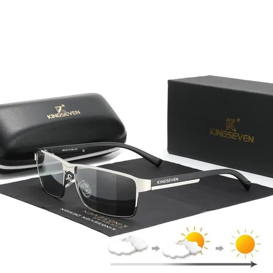 KINGSEVEN Men Polarized Photochromic Sunglasses