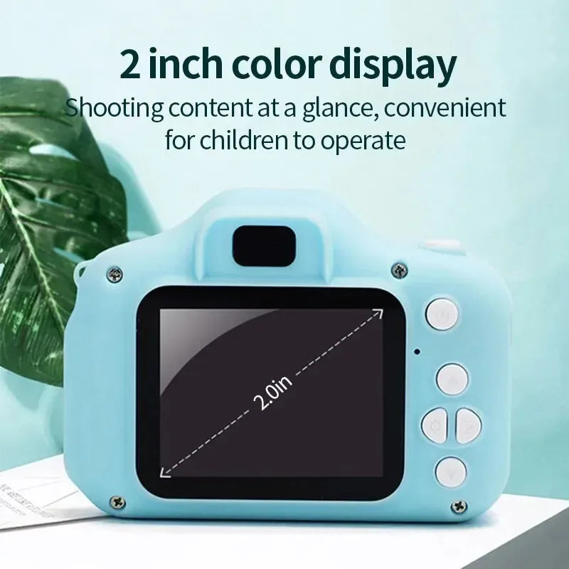 X2 Kids Mini Camera 1080P 2 Inch HD Screen Cameras Digital Vintage Cartoon Cute Children Gifts Photography Outdoor Toys 16/32GB