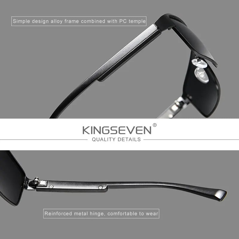 KINGSEVEN Men Polarized Photochromic Sunglasses