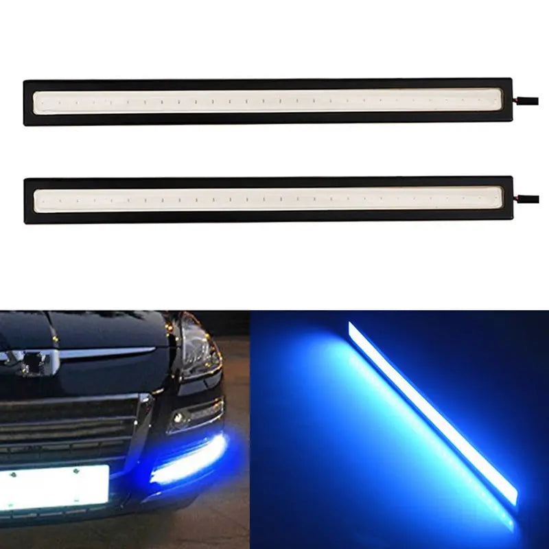 Waterproof DC 12V 17cm Blue Super Bright LED Car COB Lights