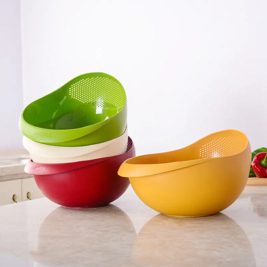 Rice Sieve Plastic Colander Kitchen