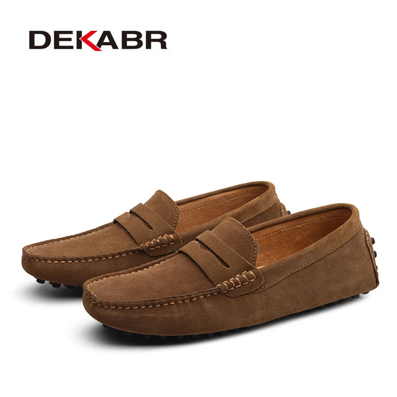 DEKABR Large Size 49 Men Loafers Soft Moccasins High Quality Spring Autumn