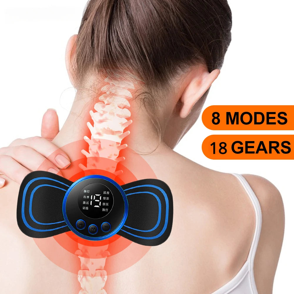 Neck Massager Mini Cervical Back Muscle Pain Relief