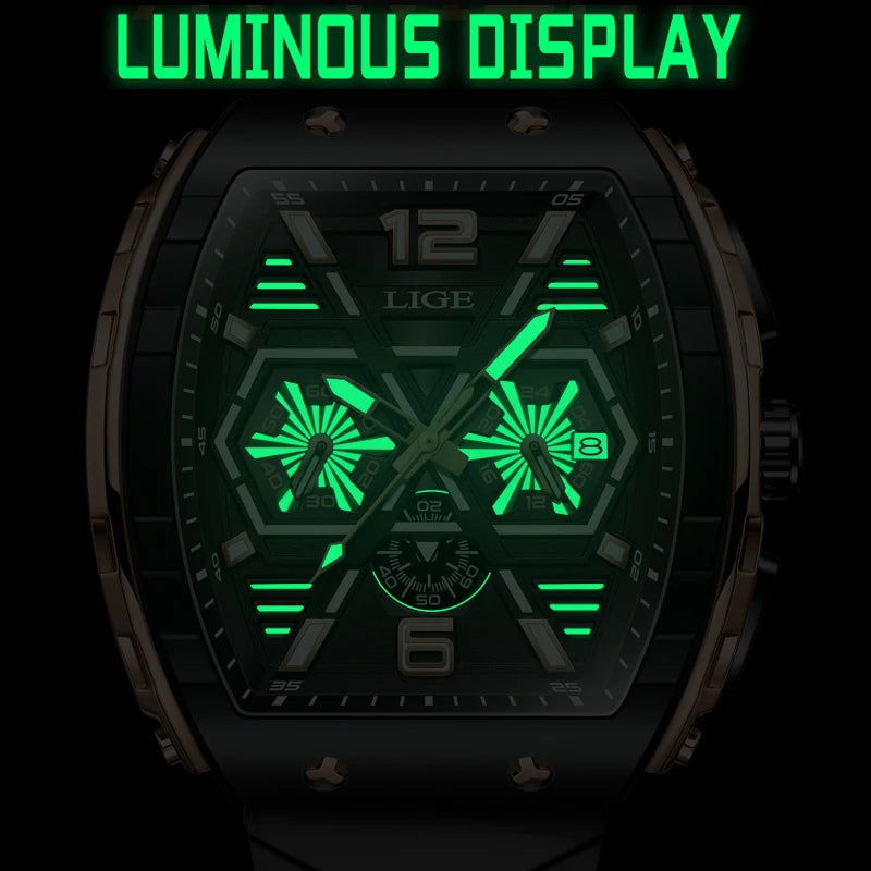 Relogio Masculino LIGE Men Watch Luxury Waterproof™