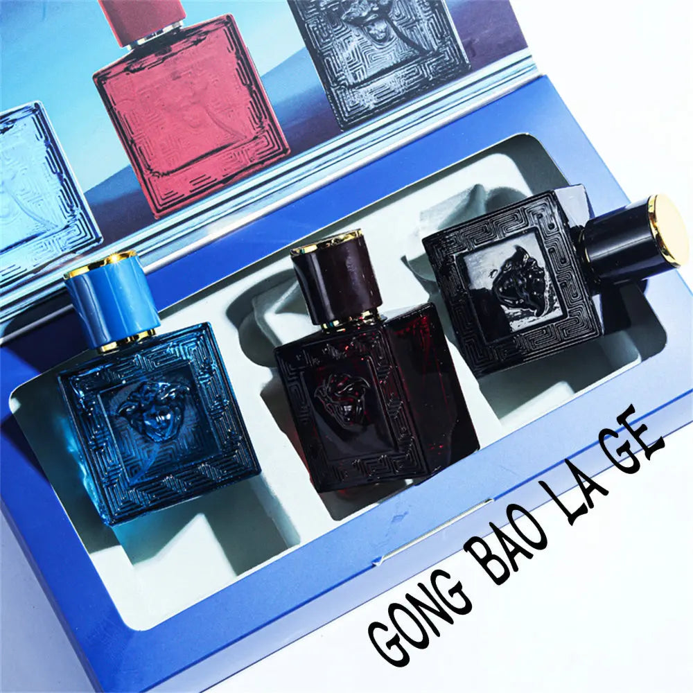 Brand 90ml Men Perfume Gift Box 3pcs Set