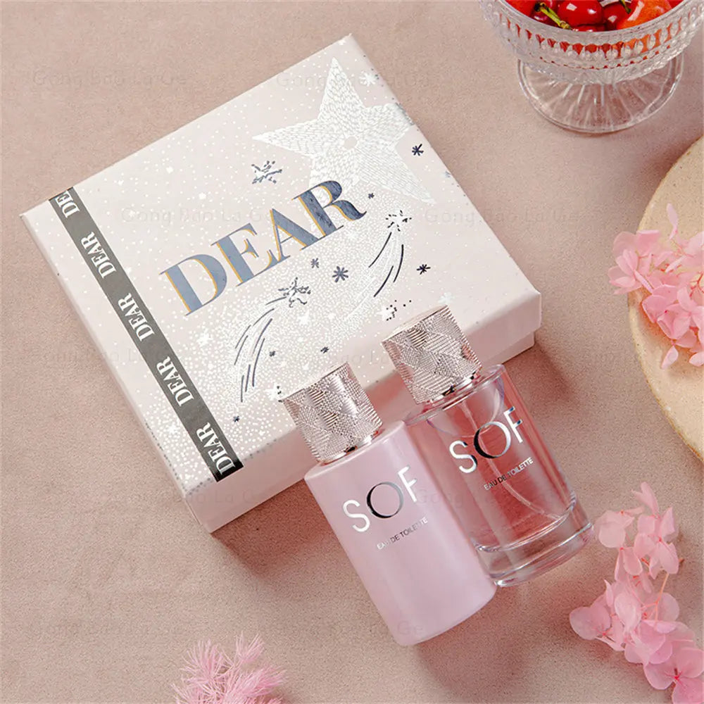 Men Perfume Gift Box Two Piece Set Lasting Floral Scent