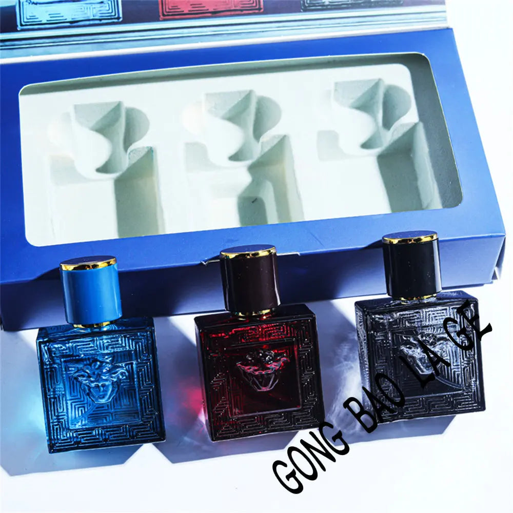 Brand 90ml Men Perfume Gift Box 3pcs Set