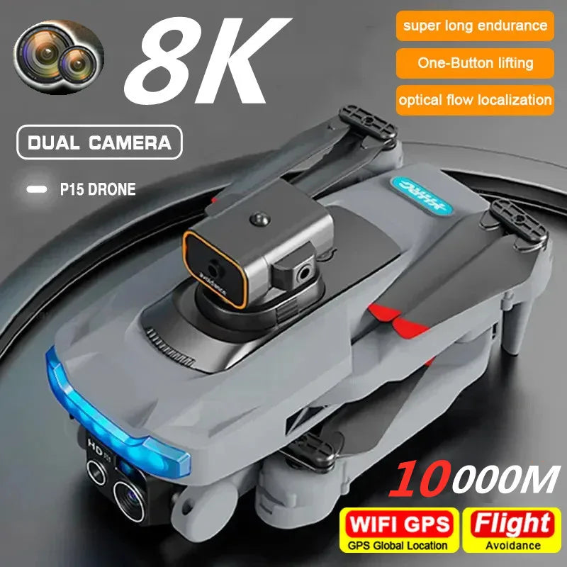 Drone Professional 8K Dual Camera GPS 5G Omnidirectional Obstacle Avoidance Optical Flow Positioning Brushless 10000M