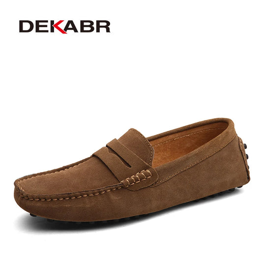 DEKABR Large Size 49 Men Loafers Soft Moccasins High Quality Spring Autumn