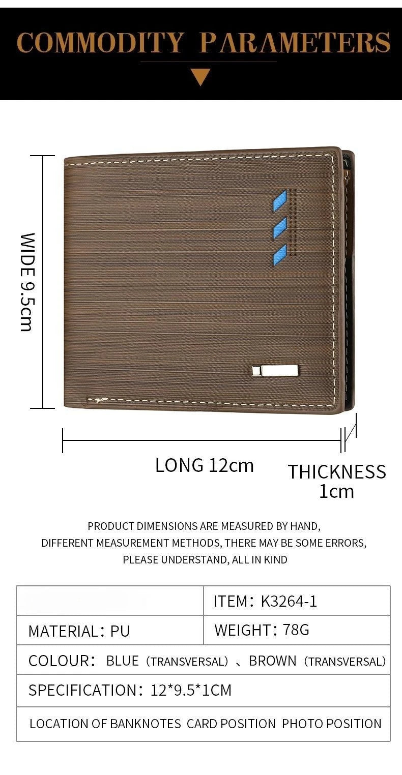 Fashion Men's Stripe Wallet