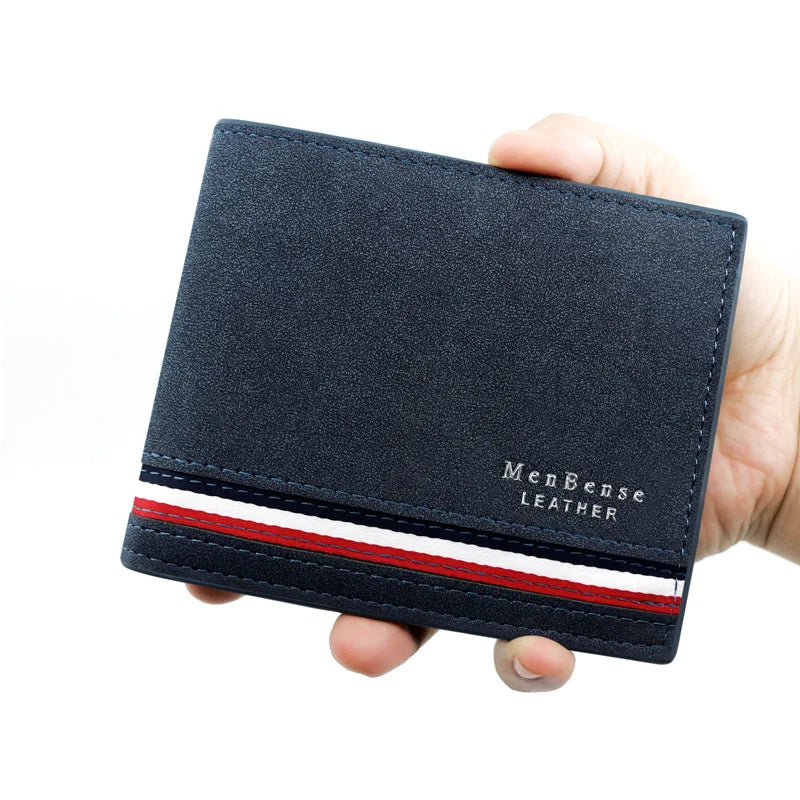 Short Men Wallets Zipper Coin Pocket Slim Card Holders