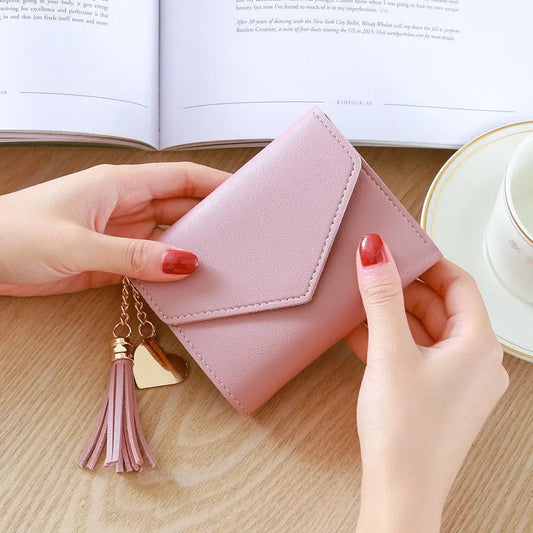 Women Luxury Tassels Wallet Hasp Small Wallet Trend Coin Purse Ladies Card Holder Pouch