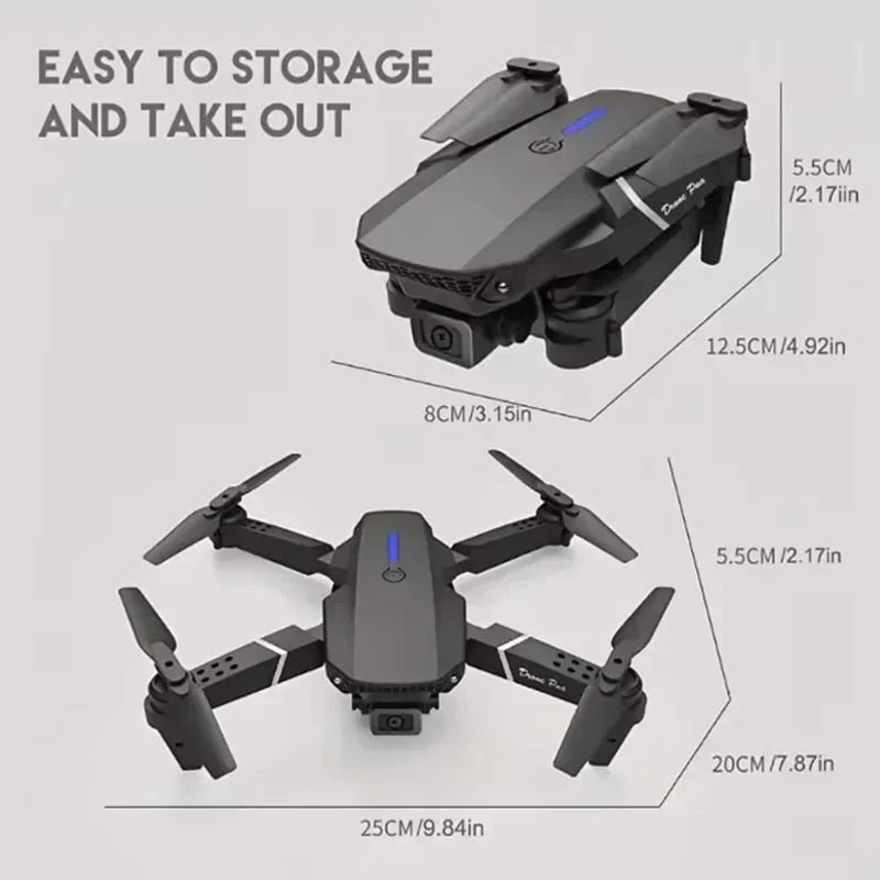 RC Drone 4K Professinal Wide Angle Dual HD Camera Foldable RC Helicopter WIFI FPV Height Hold Apron Sell RC 3000m