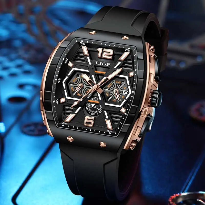 Relogio Masculino LIGE Men Watch Luxury Waterproof™