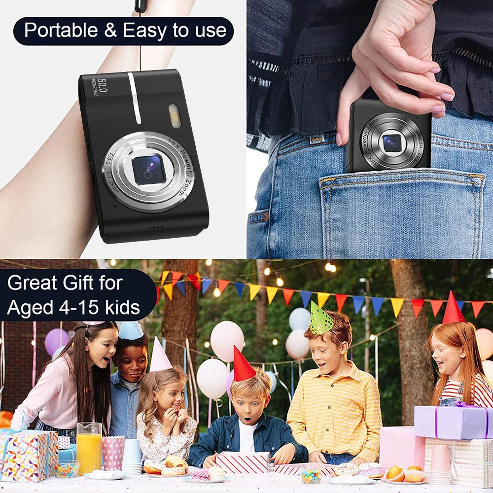 HD 1080P Mini Camera With IPS Screen Child Cameras Outdoor Anti-Shake Digital Camera Flash Light Video Recorder Small Camcorder