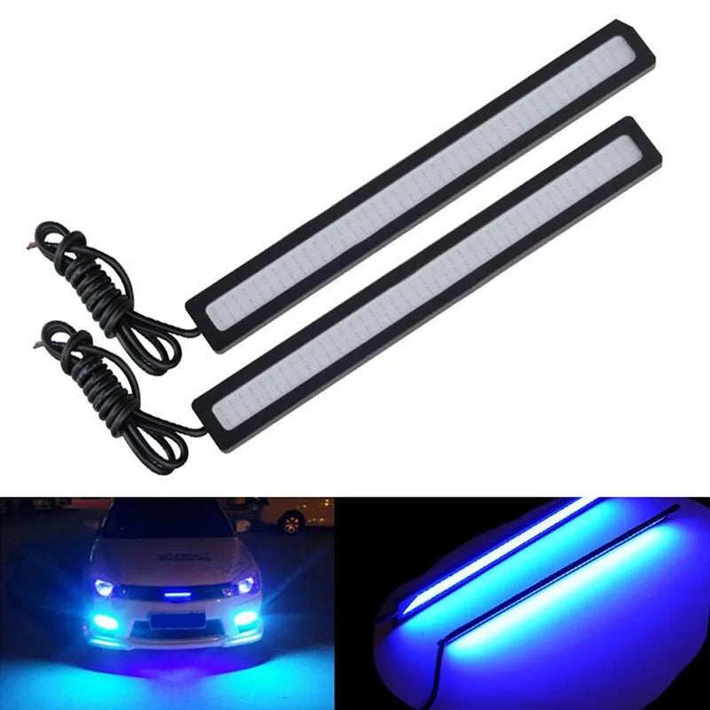 Waterproof DC 12V 17cm Blue Super Bright LED Car COB Lights