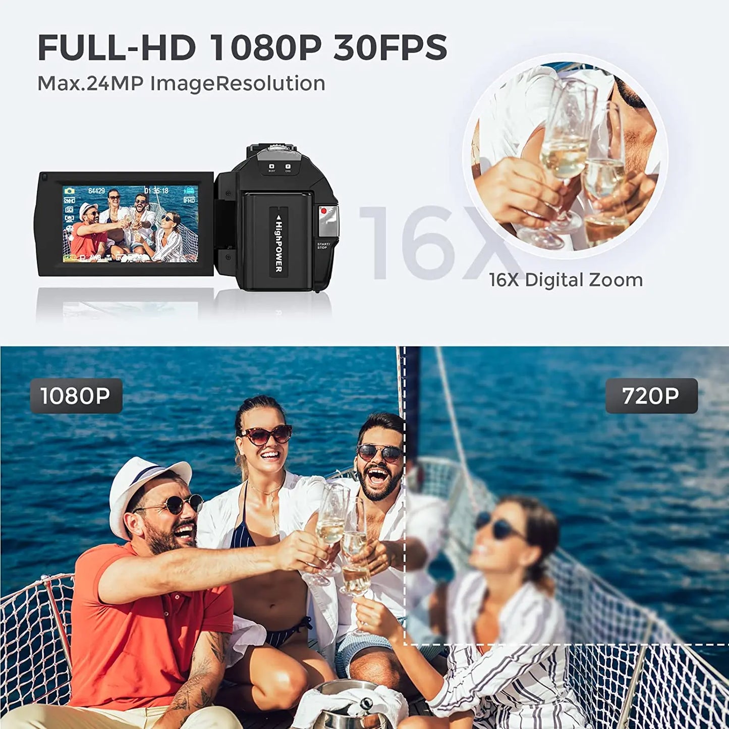 Digital Camera Photographic Cameras With 3.0 Inch Rotating Screen Professional Photo Camera