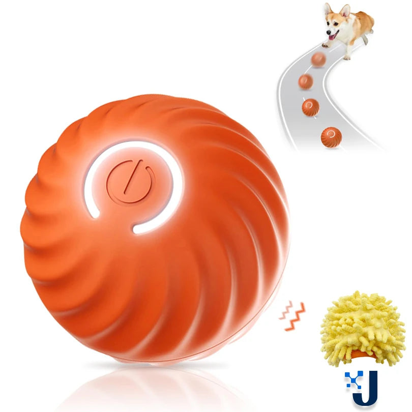 Smart Dog Toy Ball Interactive Pet Toy Moving Ball & Shell USB Automatic Bouncing for Puppy