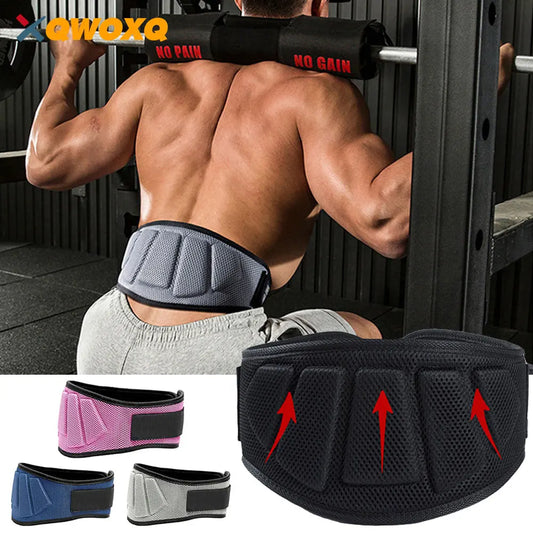 Sports Fitness Weight Lifting Waist Belts Gym Workout Lumbar Back Support