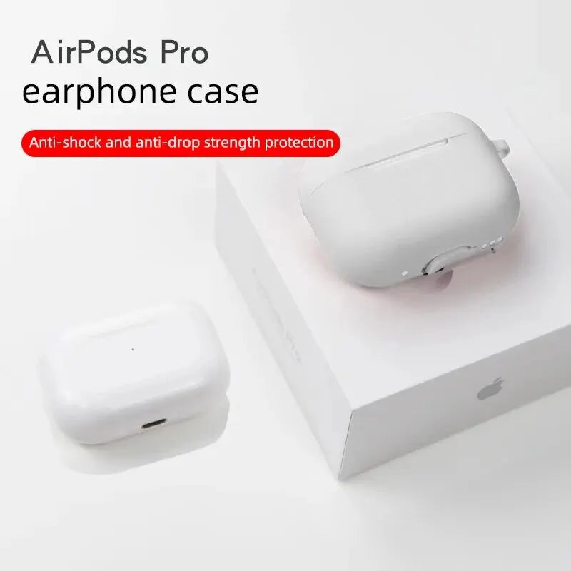 For AirPods Pro Protective Case Silicone New Solid Color Apple Bluetooth Headset Soft Case Protective Cover